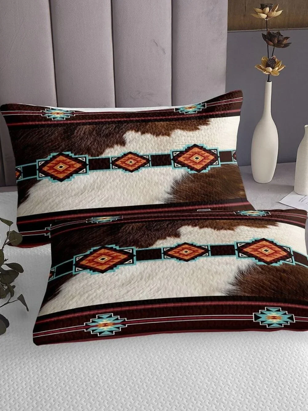 Western Quilt Set King Size Southwestern Bedspreads for Kids Boys Girls Teens Co